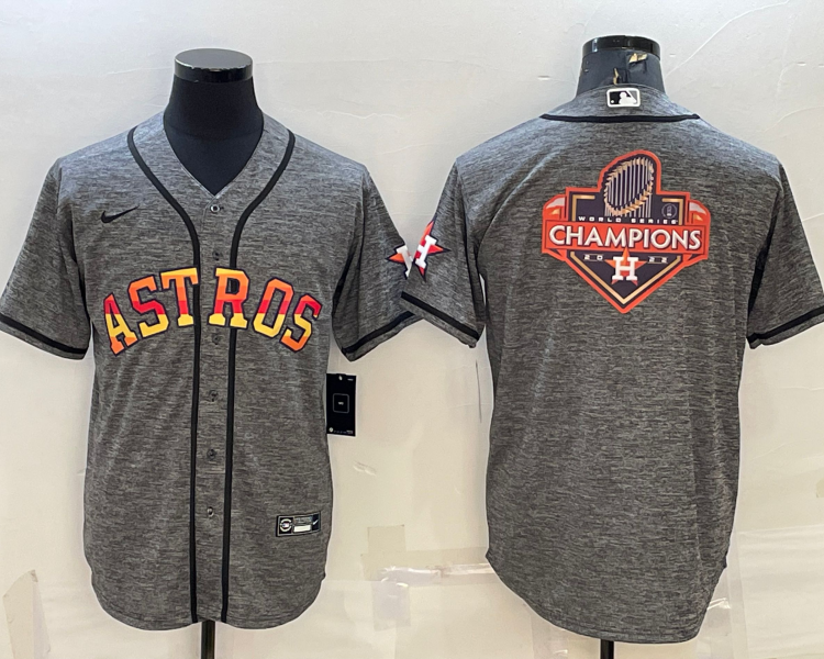 Men's Houston Astros Gray Jersey