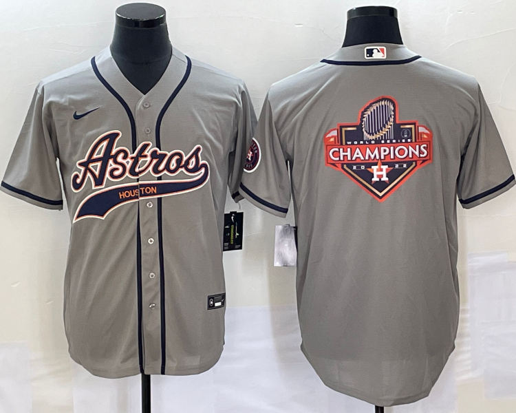 Men's Houston Astros Gray Jersey Joint Edition