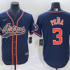 Men's Houston Astros Jeremy Pena #3 Navy Jersey Joint Edition