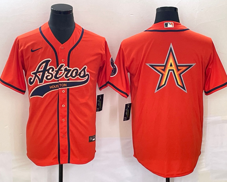 Men's Houston Astros Orange Alternate Jersey Joint Edition