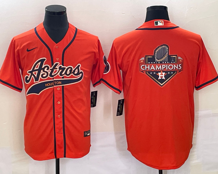 Men's Houston Astros Orange Jersey Joint Edition