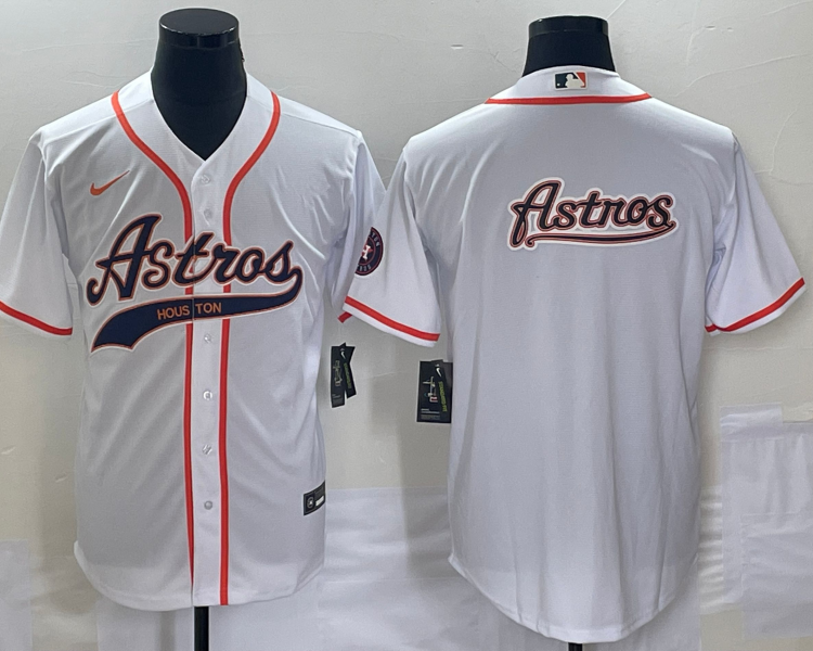 Men's Houston Astros White Team Jersey Joint Edition