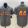 Men's Houston Astros Yordan Alvarez #44 Gray Team Jersey