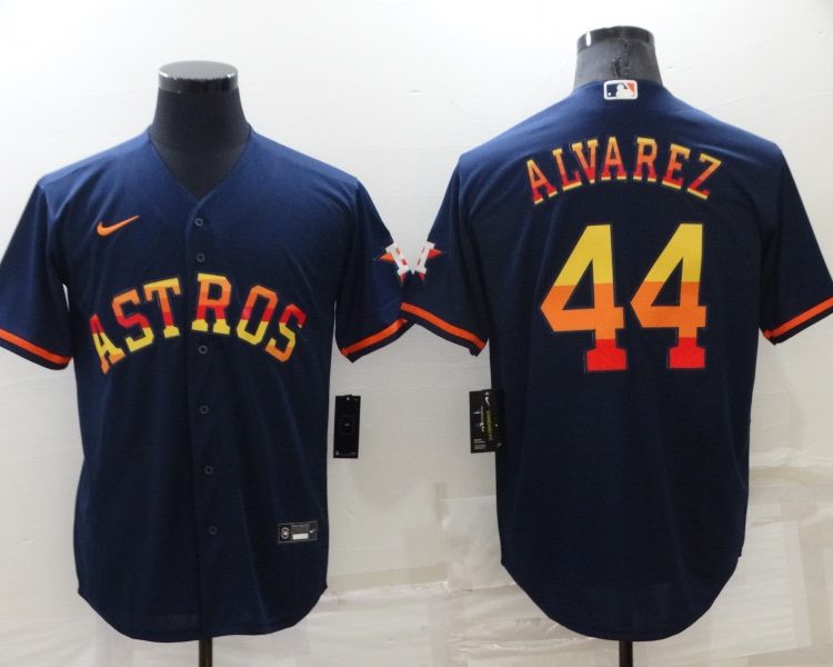 Men's Houston Astros Yordan Alvarez #44 Navy Jersey