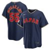 Men's Japan Baseball #55 Munetaka Murakami Navy 2026 World Baseball Classic Road Stadium Jersey