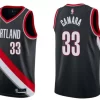 Mens Portland Trail Blazers #33 Toumani Camara Black Icon Edition Swingman Jersey