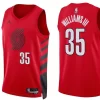 Mens Portland Trail Blazers #35 Robert Williams III Red Statement Edition Player Jersey