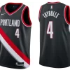 Mens Portland Trail Blazers #4 Matisse Thybulle Black Icon Edition Swingman Jersey
