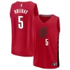 Mens Portland Trail Blazers #5 Jrue Holiday Red Statement Edition Player Jersey
