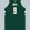 Mens Milwaukee Bucks #9 Kel'el Ware Green Icon Edition Swingman Jersey
