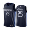 Mens Dallas Mavericks #25 Reggie Bullock Nike 2020 Navy Statement Edition Jersey