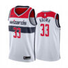 Mens Washington Wizards #33 Kyle Kuzma White Association Edition Jersey