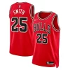 Mens Chicago Bulls #25 Jalen Smith Red Icon Edition Swingman Jersey