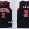 Men's Chicago Bulls #3 Dwyane Wade Black Chicago Revolution 30 Swingman Adidas Basketball Jersey