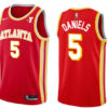Mens Atlanta Hawks #5 Dyson Daniels Red Icon Edition Swingman Jersey