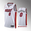 Mens Miami Heat #0 Josh Richardson Nike White Association Edition Swingman Jersey