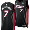 Mens Miami Heat #7 Giannis Antetokounmpo Nike Black Icon Edition Swingman Jersey