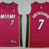 Mens Miami Heat #7 Giannis Antetokounmpo Red Statement Edition Swingman Jersey
