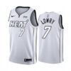 Mens Miami Heat #7 Kyle Lowry Nike White silver 2022 NBA Playoffs Mantra Jersey