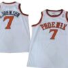 Mens Phoenix Suns #7 Kevin Johnson White Mitchell & Ness 1989-90 Hardwood Classics Swingman Jersey