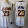 Men's Los Angeles Lakers #23 LeBron James Nike White Association Edition Swingman Jersey