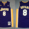 Men's Los Angeles Lakers #8 Kobe Bryant Purple Hardwood Classics 2000-01 Finals Jersey