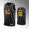Mens Golden State Warriors #15 Gui Santos Black 2021-22 Diamond Nike City Edition Jersey