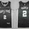Men's San Antonio Spurs #2 Dylan Harper Nike Black Icon Edition Swingman Jersey