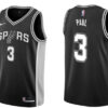 Men's San Antonio Spurs #3 Chris Paul Black Icon Edition Swingman Jersey