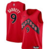Mens Toronto Raptors #9 RJ Barrett Red Icon Edition Jersey