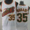 Men's Seattle Supersonics #35 Kevin Durant 1995-96 White Swingman Jersey