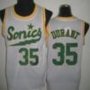 Men's Seattle Supersonics #35 Kevin Durant 2003-04 White Swingman Jersey