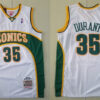 Men's Seattle Supersonics #35 Kevin Durant White 2007-08 Hardwood Classics Throwback Jersey