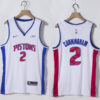 Mens Detroit Pistons #2 Cade Cunningham Nike White Association Edition Swingman Jersey