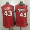 Men's Detroit Pistons #43 Grant Long Red Hardwood Classics Soul Swingman Throwback Jersey