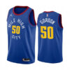 Mens Denver Nuggets #50 Aaron Gordon Blue Statement Edition Jersey