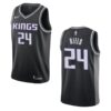 Mens Sacramento Kings #24 Buddy Hield Black Jordan Statement Edition Jersey