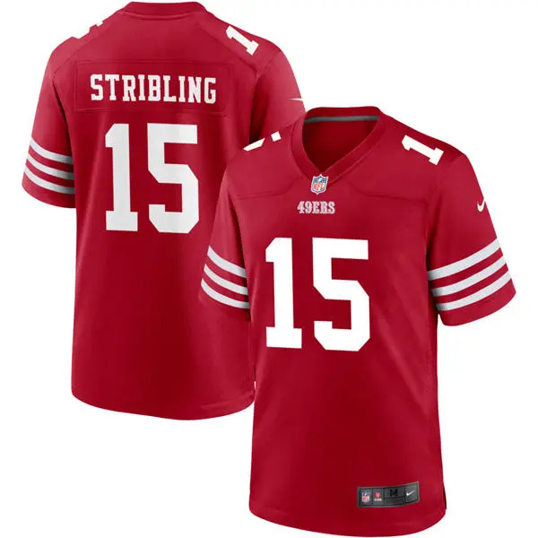 Mens San Francisco 49ers #15 De'Zhaun Stribling Nike Scarlet F.U.S.E. Vapor Limited Jersey
