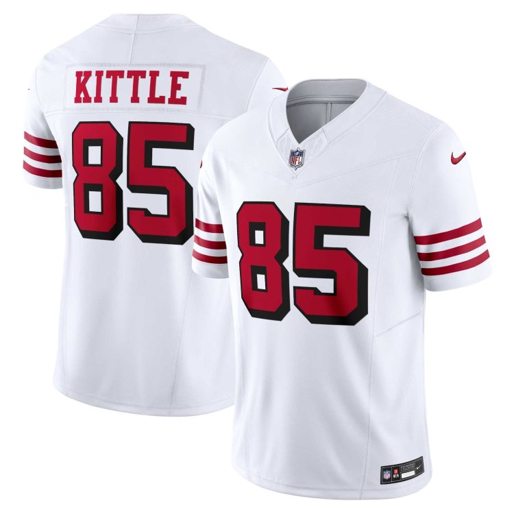San francisco 49ers Vapor F.U.S.E Jersey In White- All Stitched