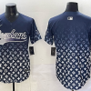 Men's Dallas Cowboys team blank fashion navy baseball jersey