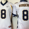 California Golden Bears White #8 RODGERS Stitched Jersey