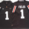Ohio State Buckeyes Black #1 FIELDS Stitched Jersey
