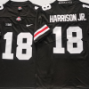 Ohio State Buckeyes Black 18 HARRISON JR. Stitched Jersey