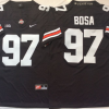 Ohio State Buckeyes Black #97 BOSA Stitched Jersey