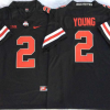 Ohio State Buckeyes Black-Red #2 YOUNG Stitched Jersey