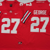 Ohio State Buckeyes Red #27 GEORGE Stitched Jersey