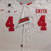 Ohio State Buckeyes White #4 SMITH Stitched Jersey