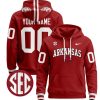 Unisex Custom Arkansas Razorbacks Football Hoodie All Stitched