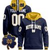 Unisex Custom Notre Dame Fighting Irish Football Hoodie All Stitched