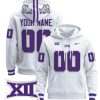unisex custom TCU horned frogs hoodie all stitched